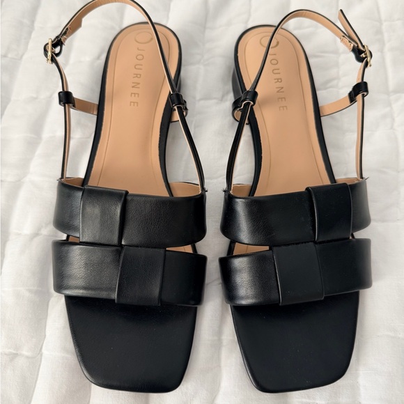 Journee Collection Shoes - Women's Black Sandals